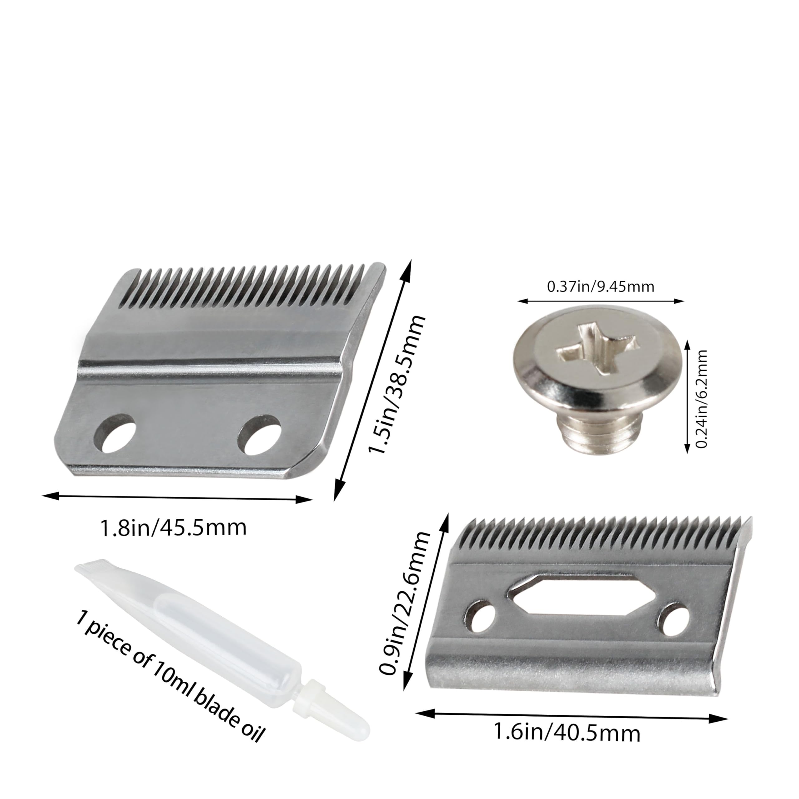 2228 Professional Wedge Blade for Wahl Professional 2 Hole Standard Wedge Clipper Blade, Replacement for the 5 Star Series Legend Clipper for Professional Barbers and Stylists
