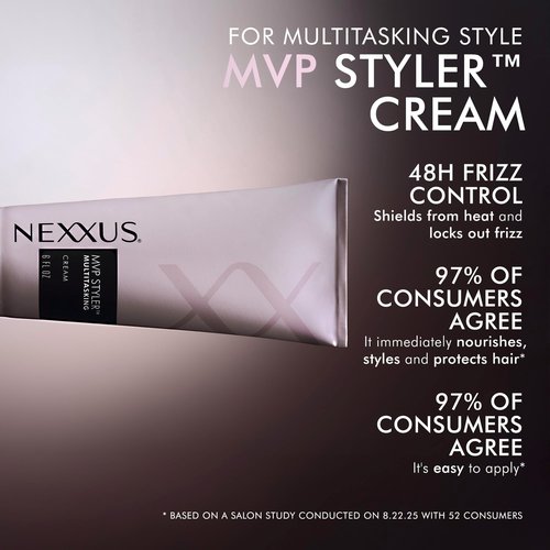 Nexxus Styling Cream MVP Styler Hybrid Multitasking Hair Cream Powered by MVP Multi-Verse Polymers 6 oz