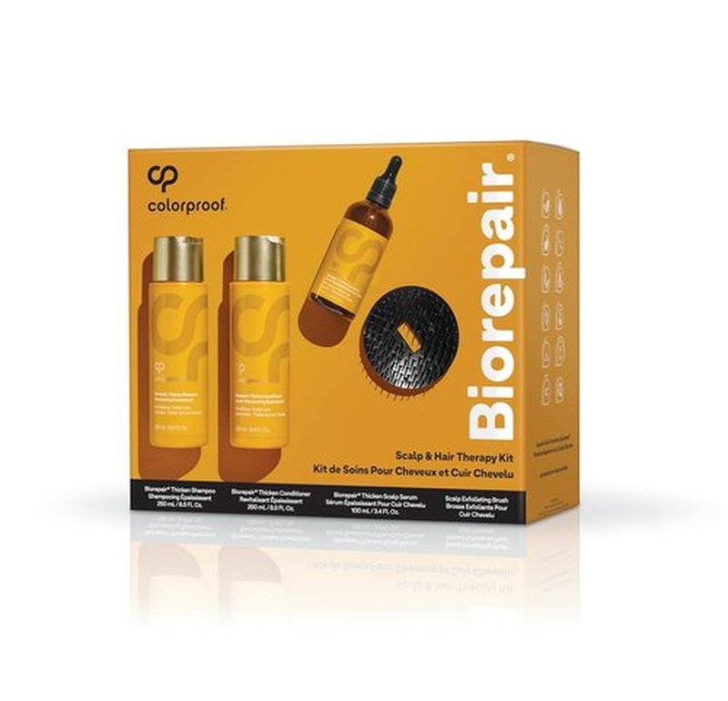 Colorproof Biorepair Hair Therapy Kit - Thicken Scalp & Hair with Shampoo, Conditioner & Serum (8.5 Fl. Oz. Each)