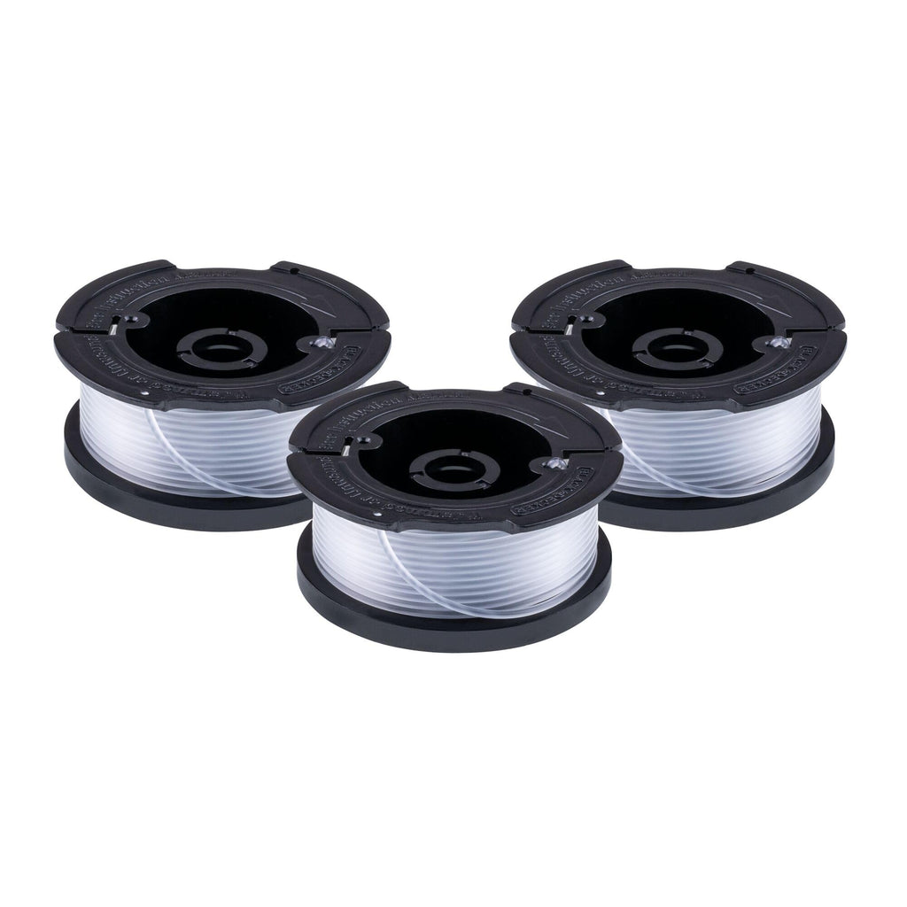 BLACK+DECKER Weed Eater String, Genuine OEM Authentic Trimmer Line, 3-Pack, 30-Feet of Replacement Spool, 0.065-Inch Diameter (AF1003ZP)