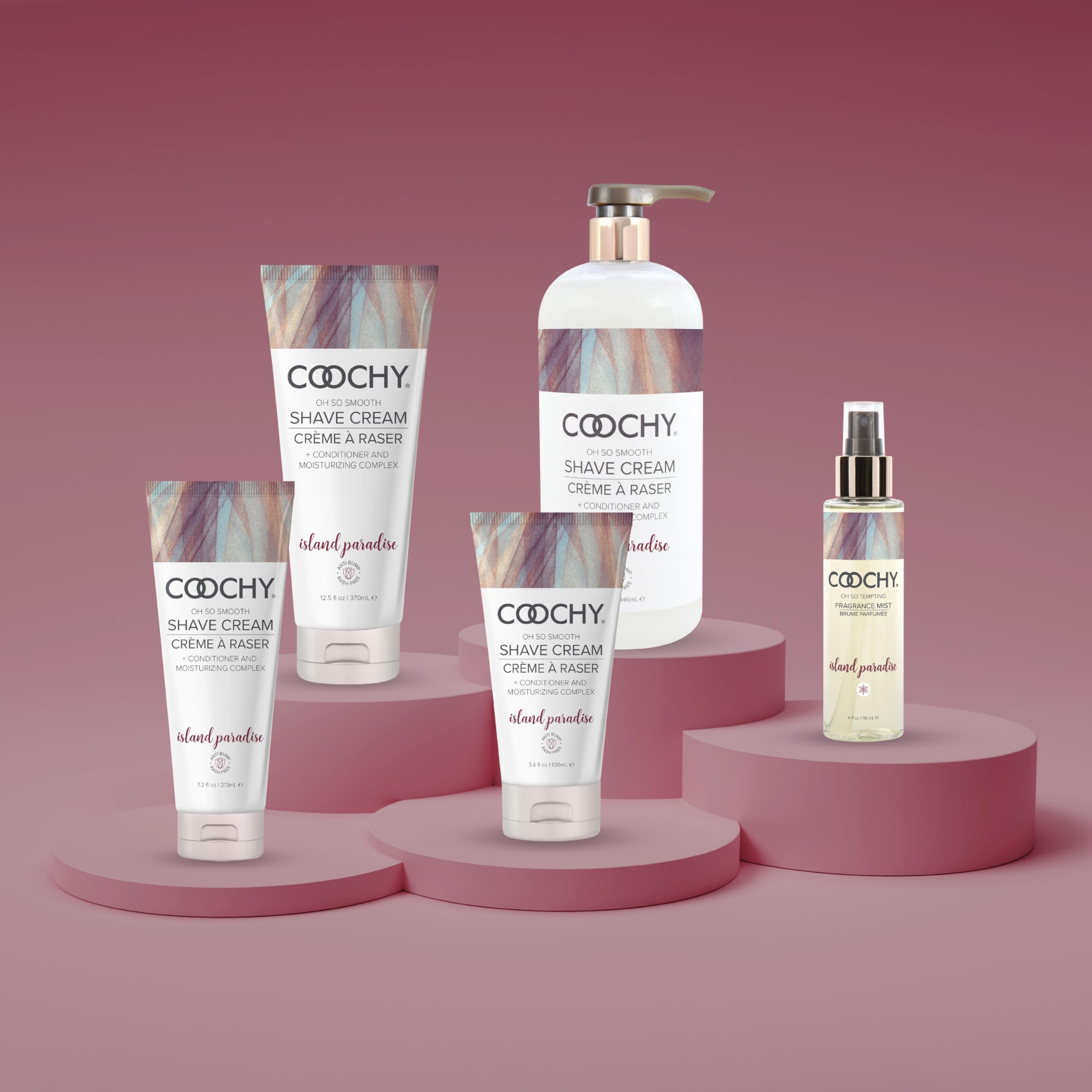 Coochy Shave Cream - Moisturizing Shave Lotion - Gentle Intimate Shaving Cream - For Bikini Area, Underarms, Legs & More - Rash-Free, Hydrating Formula - Island Paradise, 7.2 oz