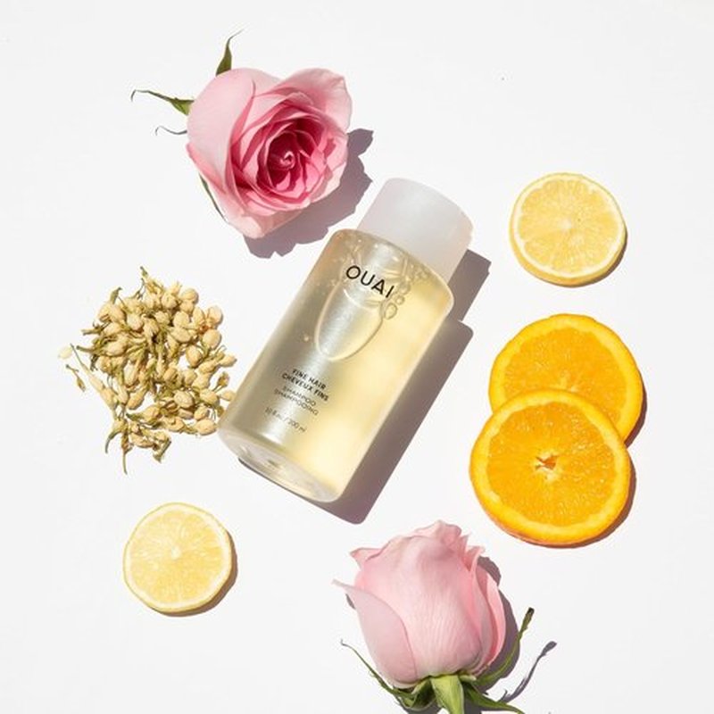 OUAI Fine Hair Shampoo - Travel Size Biotin Thickening Formula for Flat, Thin Hair - Volumizing & Strengthening, 3 Oz