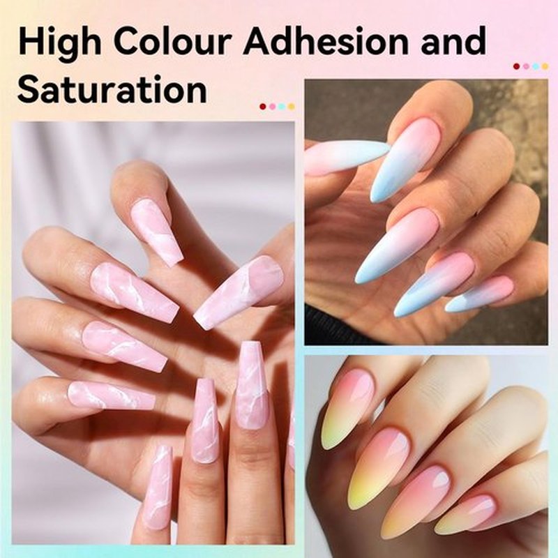 JODSONE 32 Colors Airbrush Gel Nail Polish kit, No Dilution Gel Nail Polish Strong Coverage, Highly Saturated Colors Ideal for at Home Salon Use Girls Gift