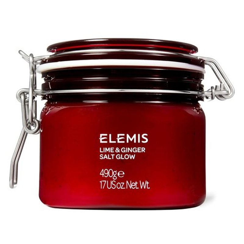 ELEMIS Exotic Lime & Ginger Salt Glow - Invigorating Exfoliating Salt Scrub 490g for Soft, Smooth Skin