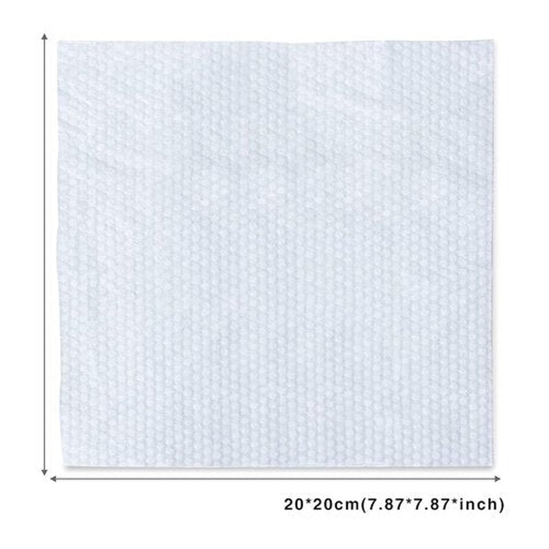 Soft Dry Wipes Cotton Facial Tissues, 600 Count Disposable Face Towels, Cotton Face Towel for Sensitive Skin, Facial Cleansing, Makeup Removing, Surface Cleaning