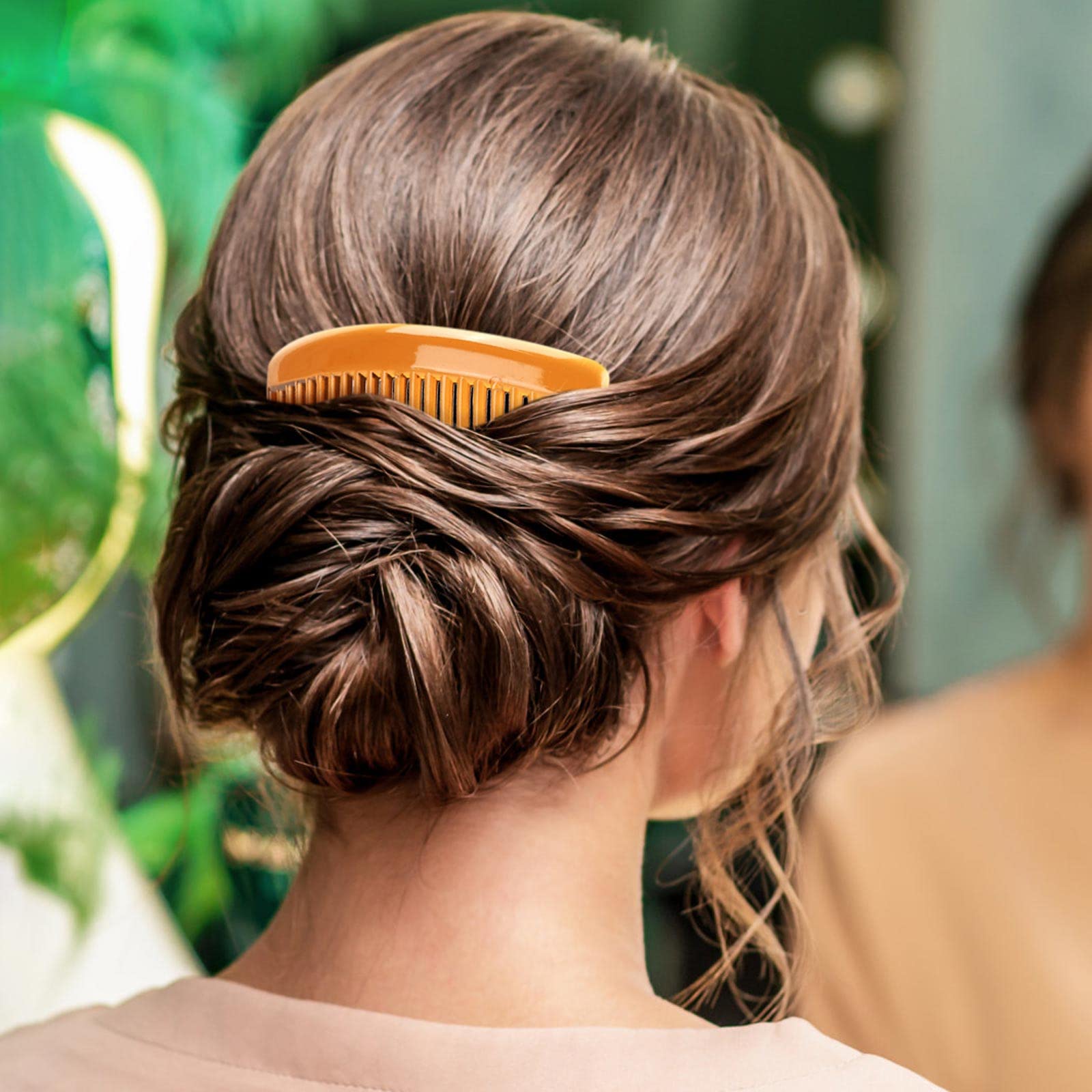 24 Pcs Plastic Hair Side Combs French Twist Comb with 23 Teeth Fine Hair Clips Decorative Hair Combs for Women