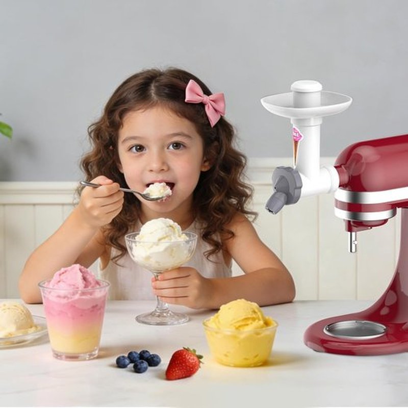 OTOmitra Ice Cream Maker Attachment - Dairy-Free Frozen Fruit Soft Serve & Yogurt Maker | Dishwasher Safe
