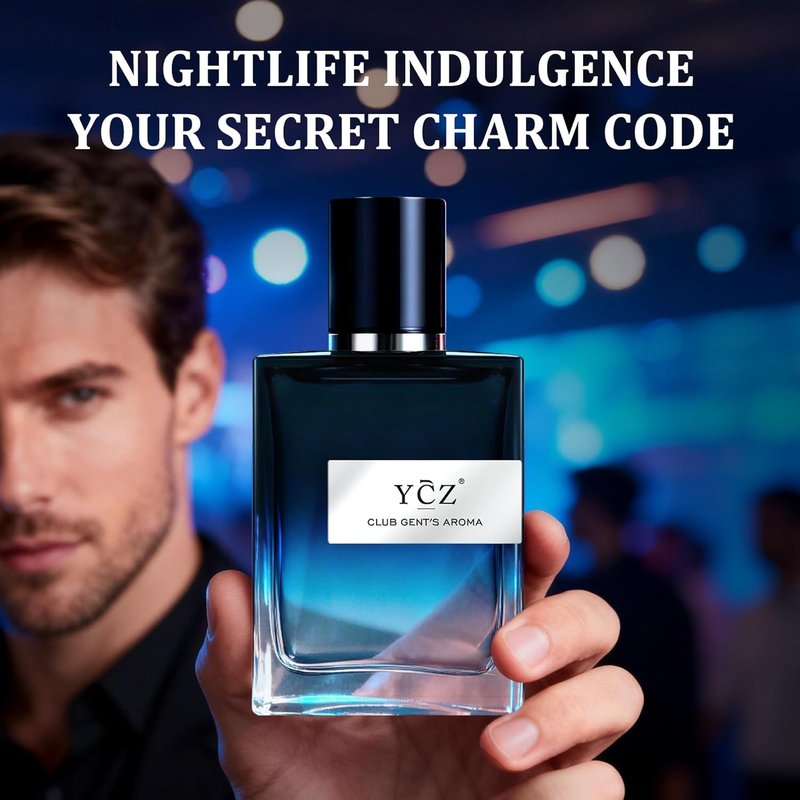 Ycz Club Cologne for Men - Long-Lasting Nightclub Essential Fragrance | 1.7oz Aromatic Woody Notes