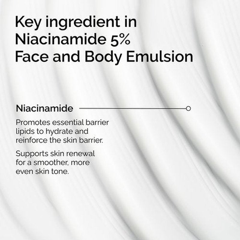The Ordinary Niacinamide 5% Face and Body Emulsion, Dark Spot & Skin Tone Corrector, 3.4 Fl Oz