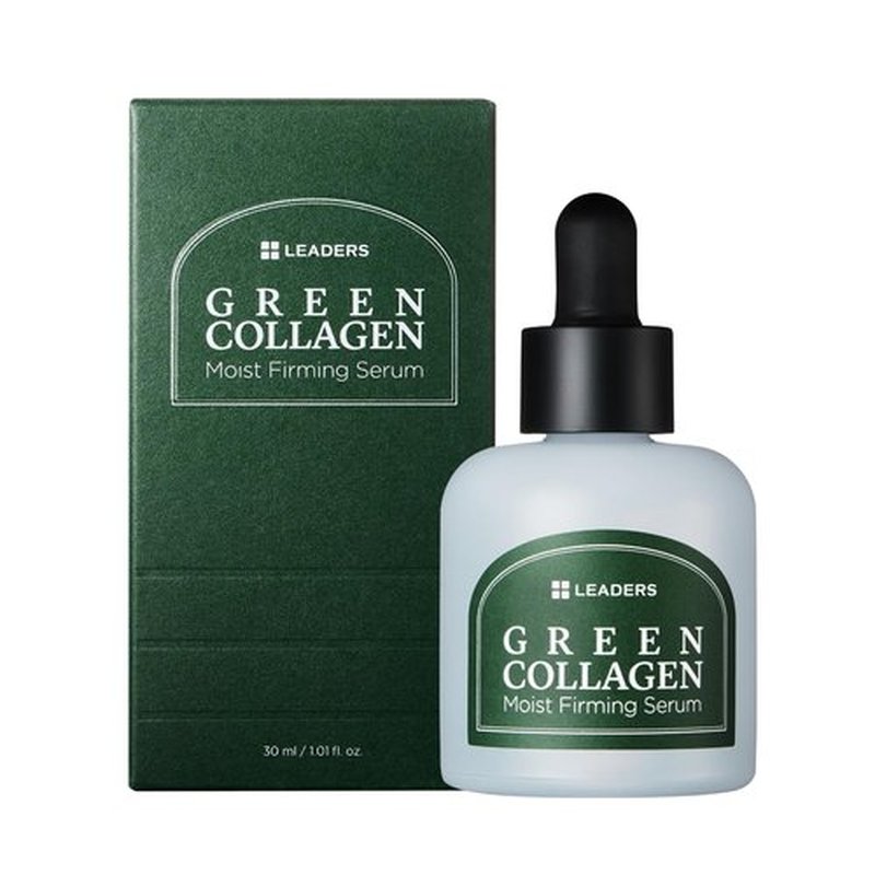 Leaders Green Collagen Serum - Vegan Anti-Aging Moisturizer for Skin Firming & Hydration | 30ml