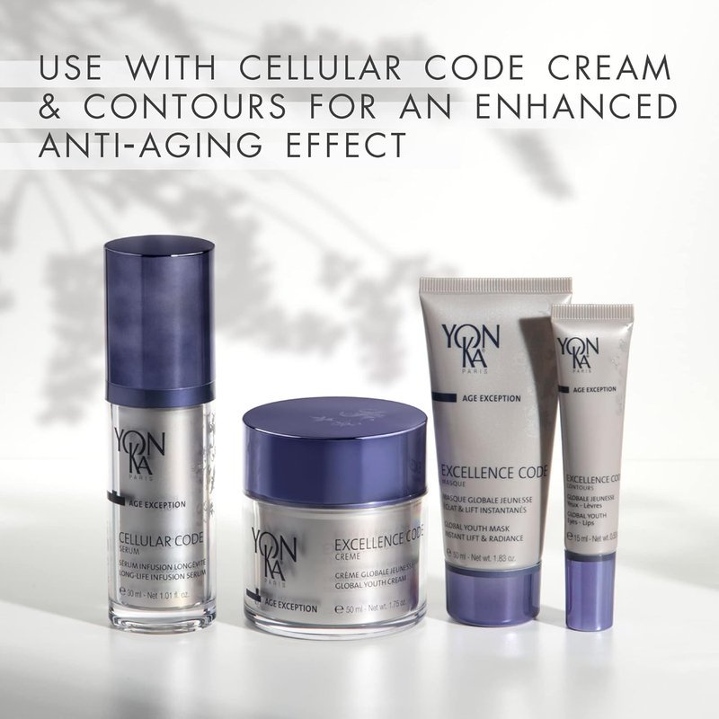 Yonka Cellular Code Serum - Anti-Aging Face Serum for Firm Skin & Wrinkle Reduction | Paraben-Free | 1.01 fl oz