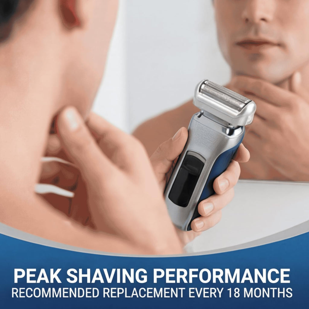 Lausixy Electric Shaver Replacement Foil and Cutter Heads, Men's