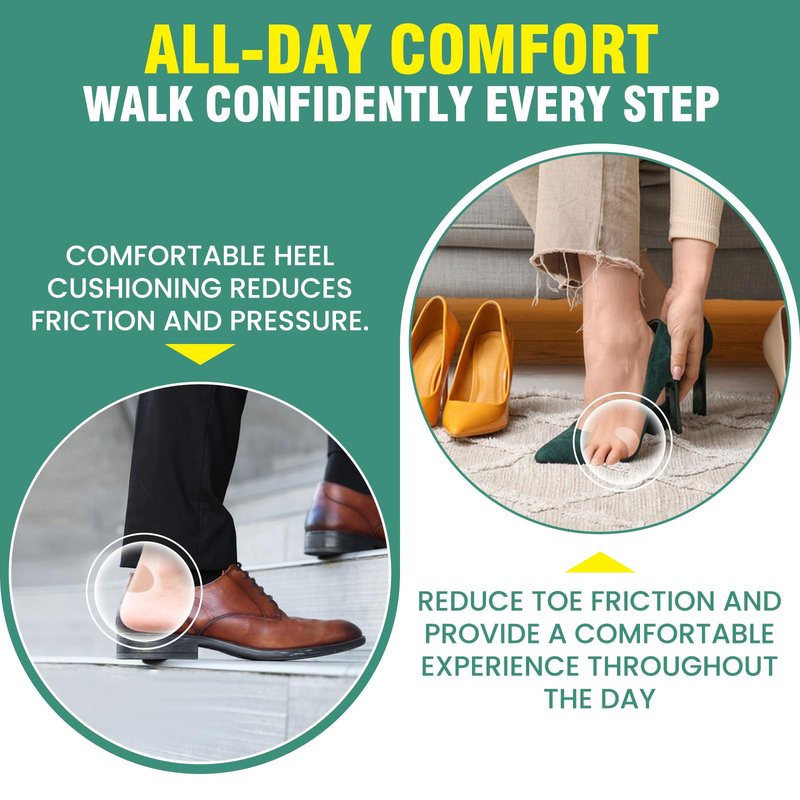 Moleskin for Feet & Blister Prevention Pads - 24ct Moleskin Padding for Shoes, Toes & Heel | Mole Skin Patch & Anti-Friction Tape for Walking, Running & Sports - Variety Pack