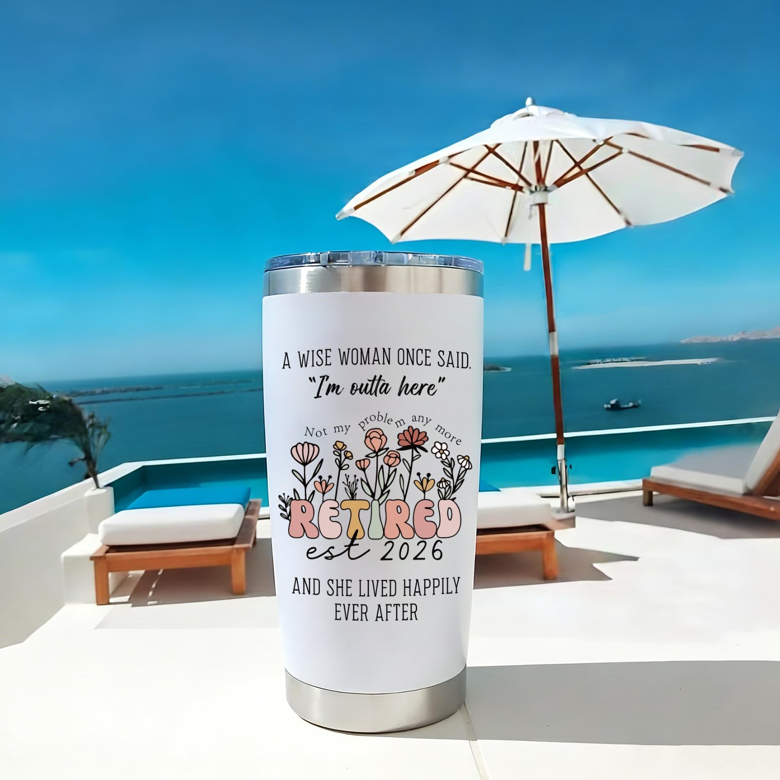 Physkoa EST2026 Retirement Gifts for Women-–Funny Retirement Gift for Retiring Boss/Coworker/Teacher/Nurse/Mom-Includes Insulated Tumbler & Canvas Tote Bag,Perfect for Happy Retirement Celebration
