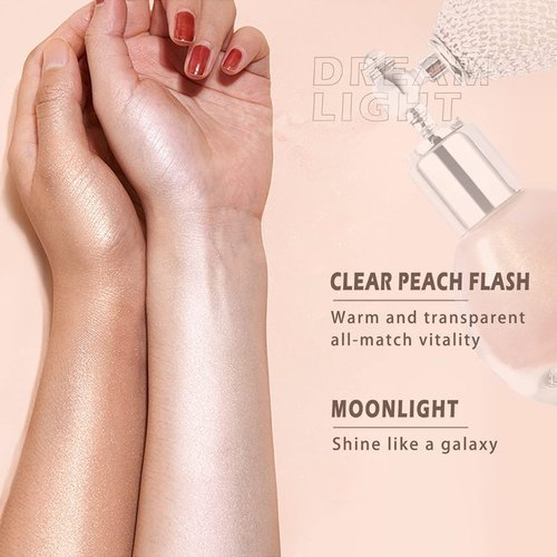 NewBang 2Pcs Highlighter Powder Spray,Glitter High Gloss Powder,Shimmer Sparkle Powder Makeup Spray, for Face Body Cosmetic