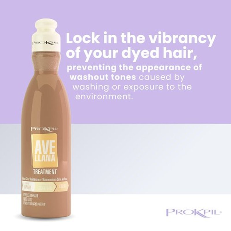 Prokpil Hazelnut Treatment Hair Care Color Maintenance Nuance Avellana | Matizador Avellana Tratamiento de Mantenimiento Matizante (Regular Size 10.1oz-300ml)