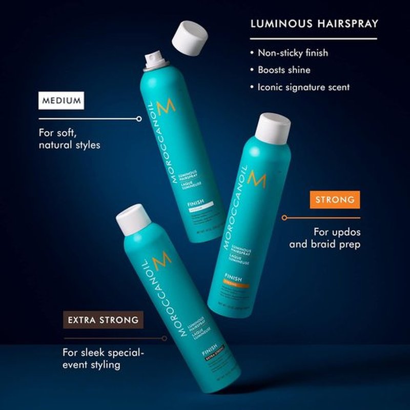 Moroccanoil Luminous Hairspray - Strong Hold For All-Day Shine | 10 oz