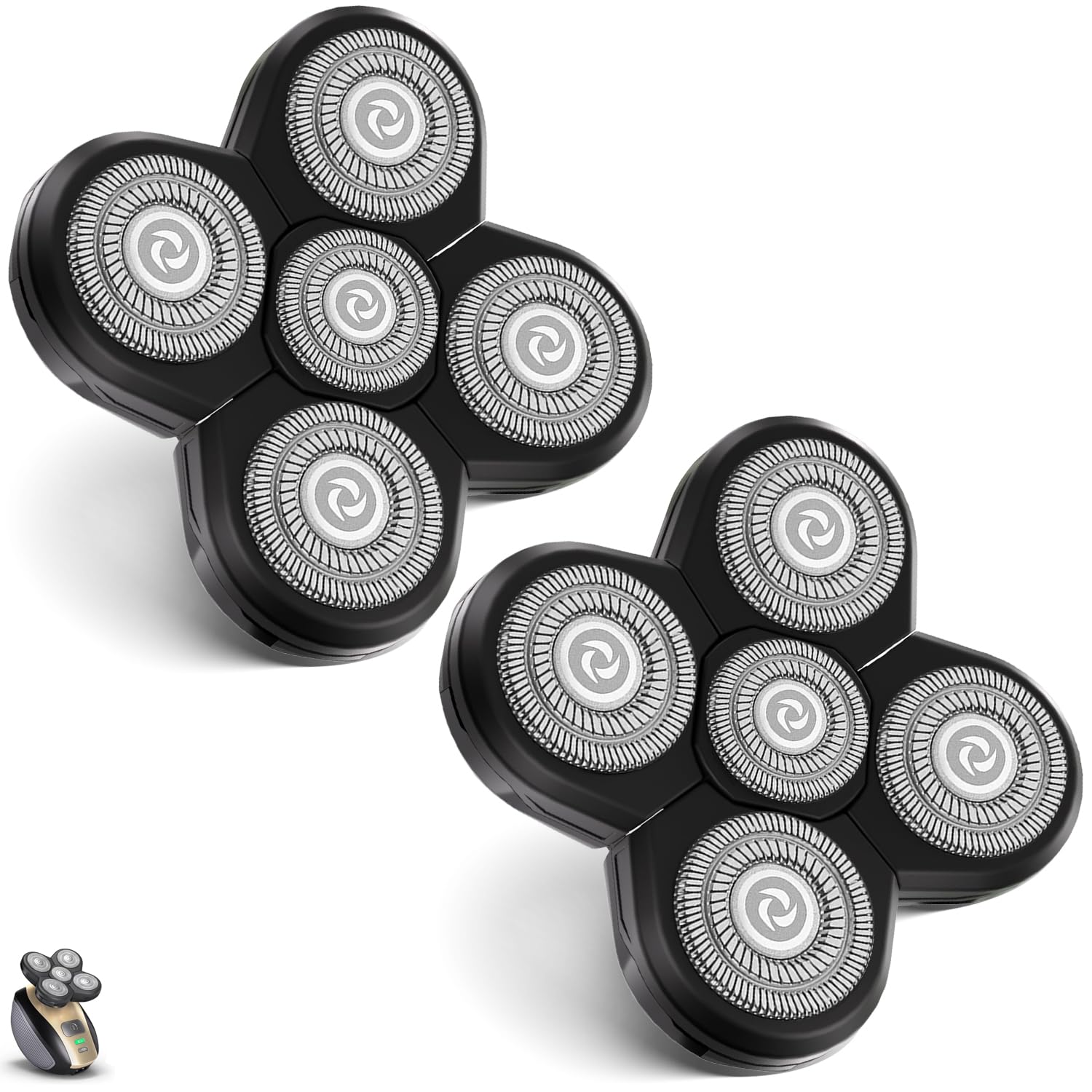 UPTARD Head Shaver Replacement Heads Shaver Replacement Blades Refills Compatible with Freebird Shaver (1)