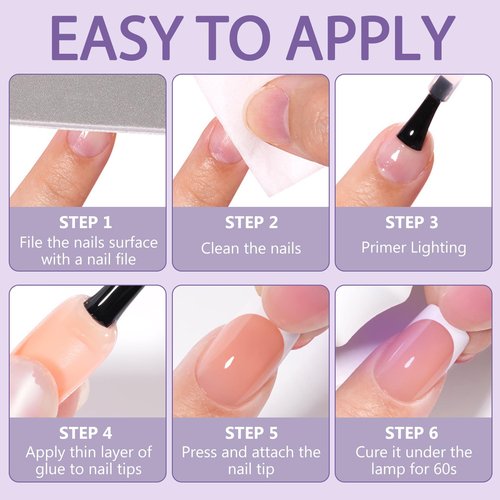 AddFavor 150pcs French Tip Press on Nails Short Square Fake Nails with 15 Sizes, Adhesive Tabs, French Tip Nails Press ons A1crylic Short Acrylic Nail for Women DIY Home Manicure
