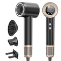 Hair Dryer, 1600W High Speed Ionic Blow Dryer with 300 Million Negative Ions, 160000 RPM Brushless Motor for Fast Drying, 59dB Low Noise & 65M/S Hair Dryers for Home Travel,Black