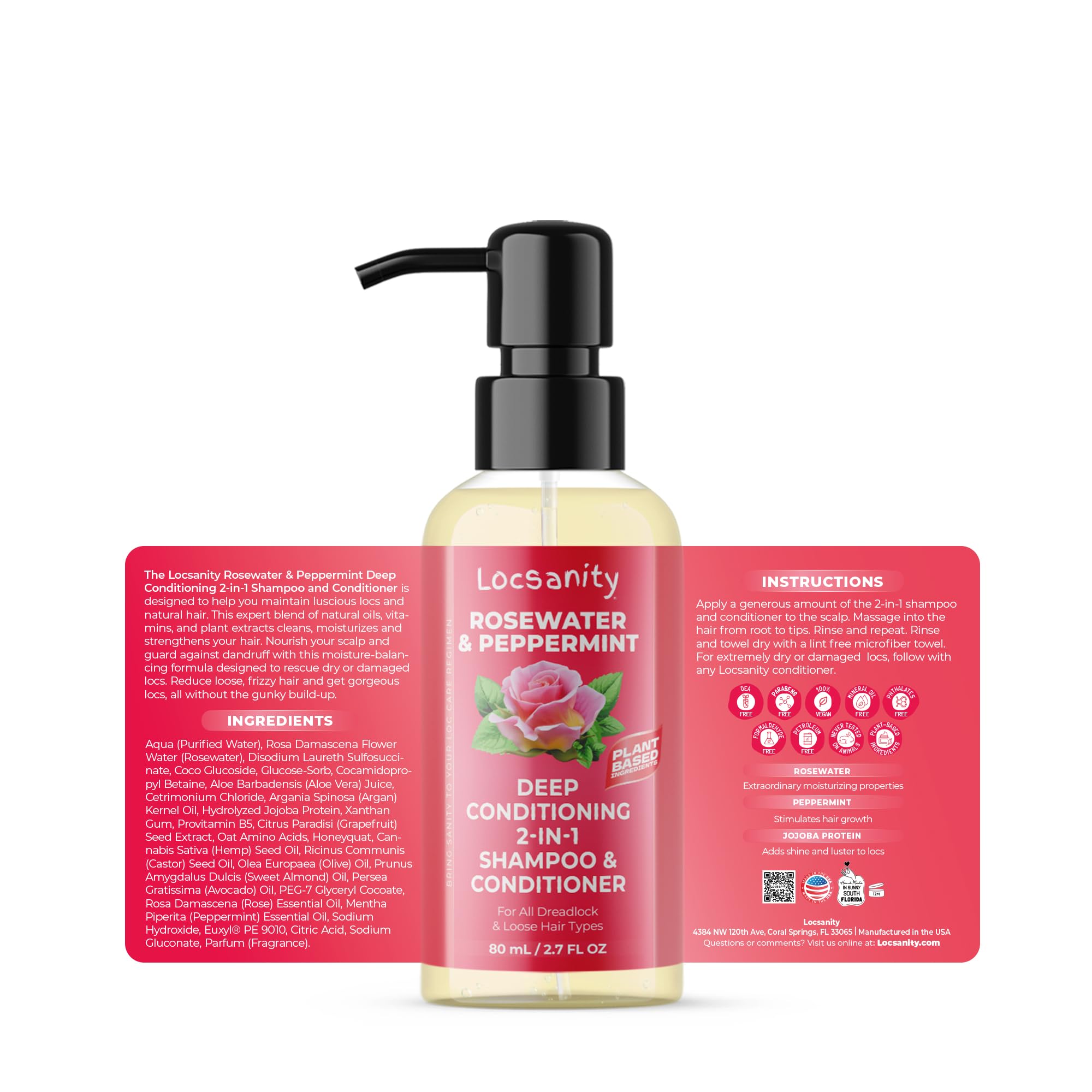 Locsanity Natural & Organic Loc Care Essentials Mature Locs Travel Kit