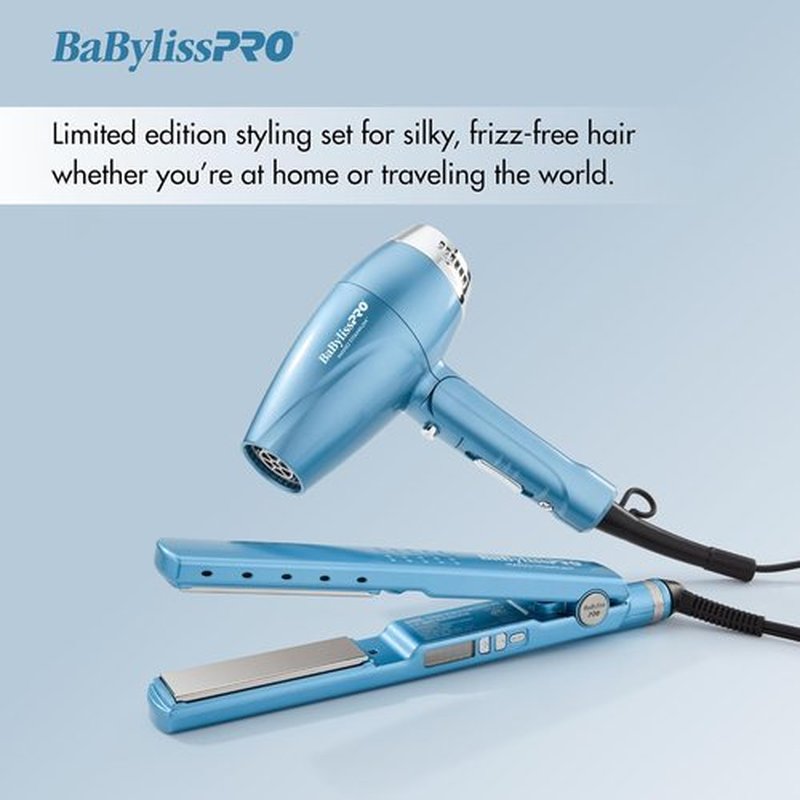 BaBylissPRO 1 1/4" Digital Ionic Flat Iron - Professional Hair Straightener with Shorter Plates