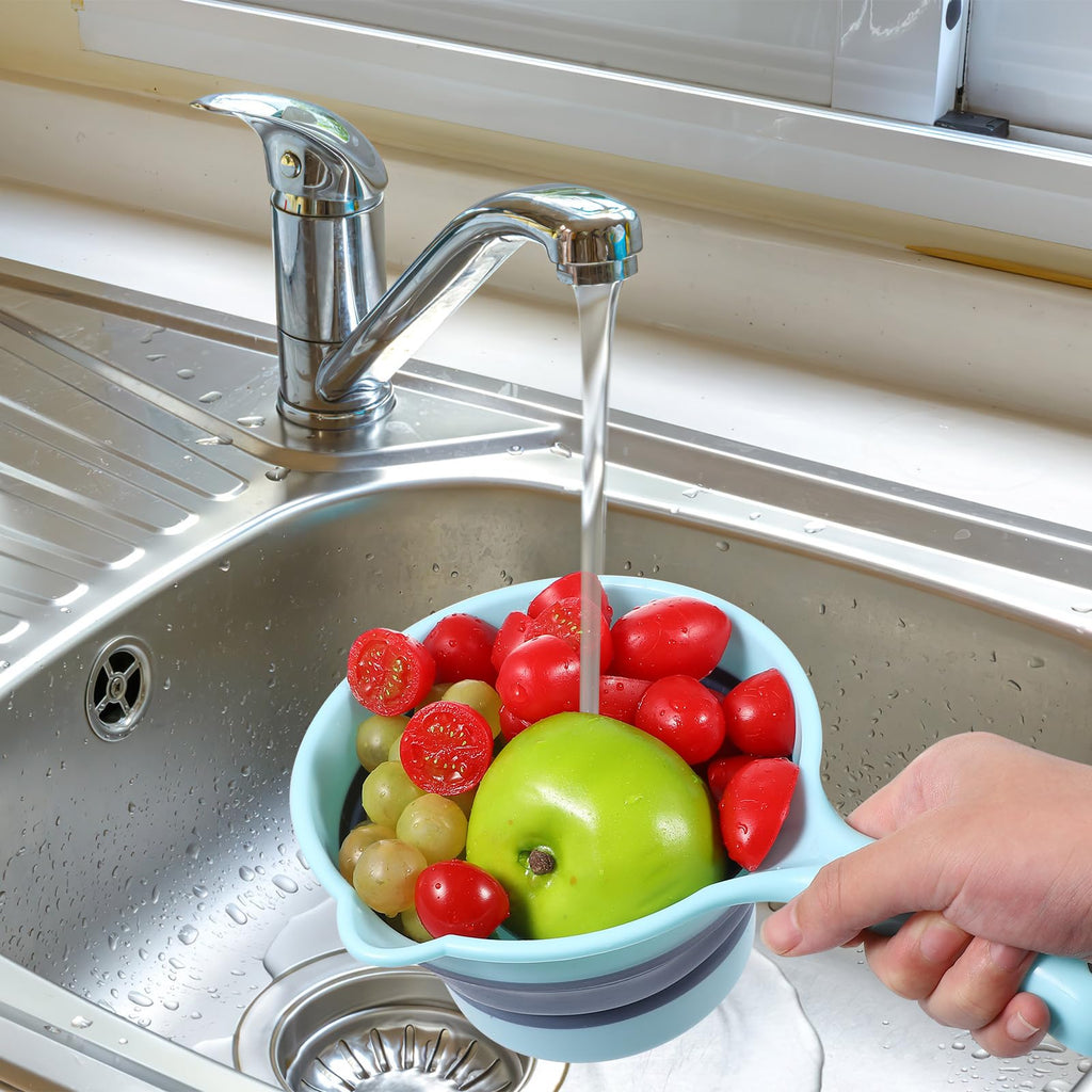 Angoily 2-Pack Folding Water Ladles Multipurpose Collapsible Water Scoop for Kitchen Garden and Household Use Ergonomic Comfortable Grip 10.62X6.29X3.93In