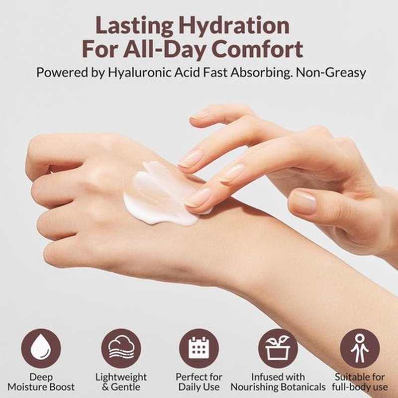 Crogooe Natural Soothing Eczema Cream for Dry & Itchy & Sensitive Skin - Fragrance-Free Moisturizer with Sea Moss, Aloe Vera & Oats for Intense Hydration & Comfort ，Safe for All Ages (4 oz)