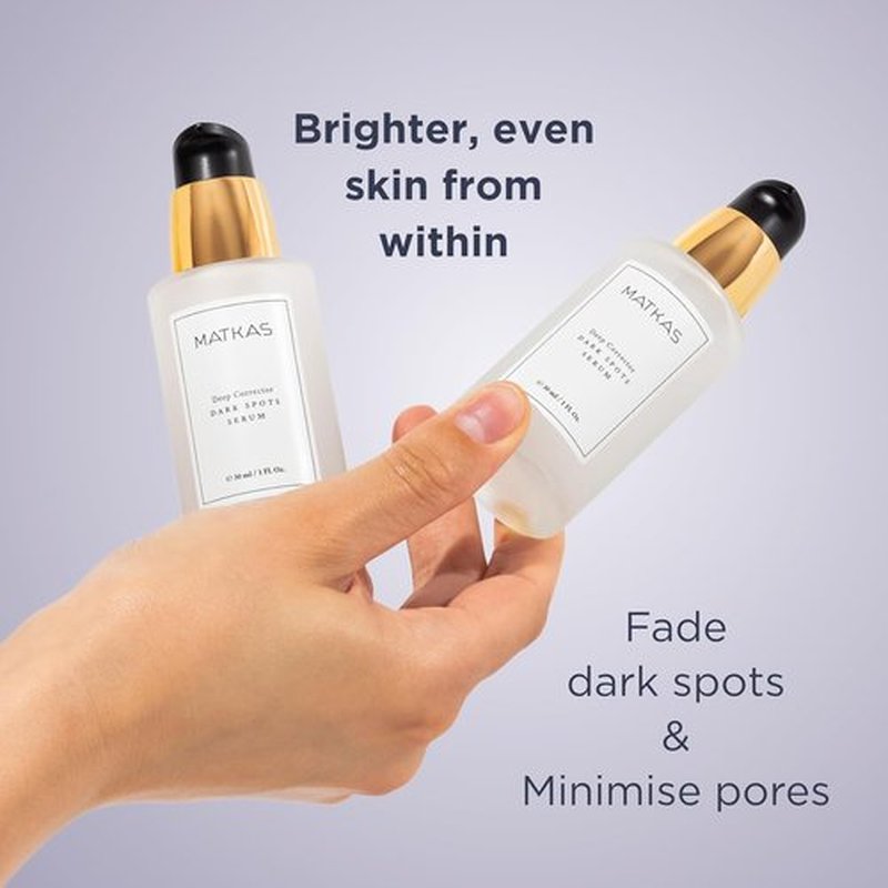 MATKAS Korean Dark Spot Corrector Serum - Niacinamide Brightening Formula for Oily Skin | 1 Fl. oz.