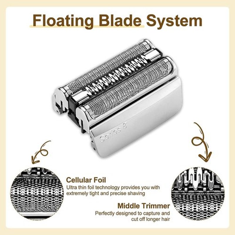 Series 8 Replacement Head 83M - Compatible Electric Shaver Head for 8370CC, 8340S, 8350S, 8467