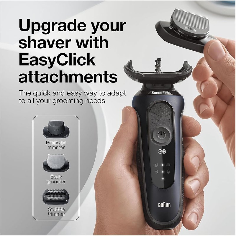 Braun Series 6 6046cs Electric Razor - Wet & Dry Cordless Foil Shaver with Travel Case & Trimmer | Black