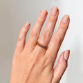 Glamnetic x GLAMZILLA Press On Nails - Short Squoval Nude Fake Nails | Salon Quality, 30 Nail Kit with Glue, 15 Sizes