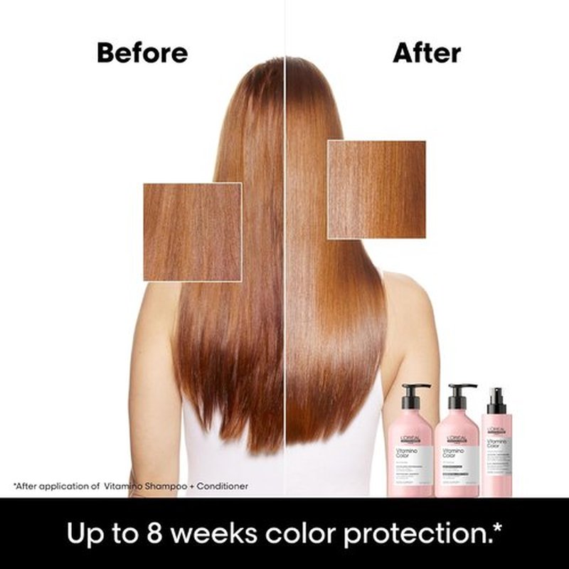 L'Oreal Professionnel Paris Vitamino Color Shampoo - Protects Hair Color, Adds Shine & Vibrancy | 300ml