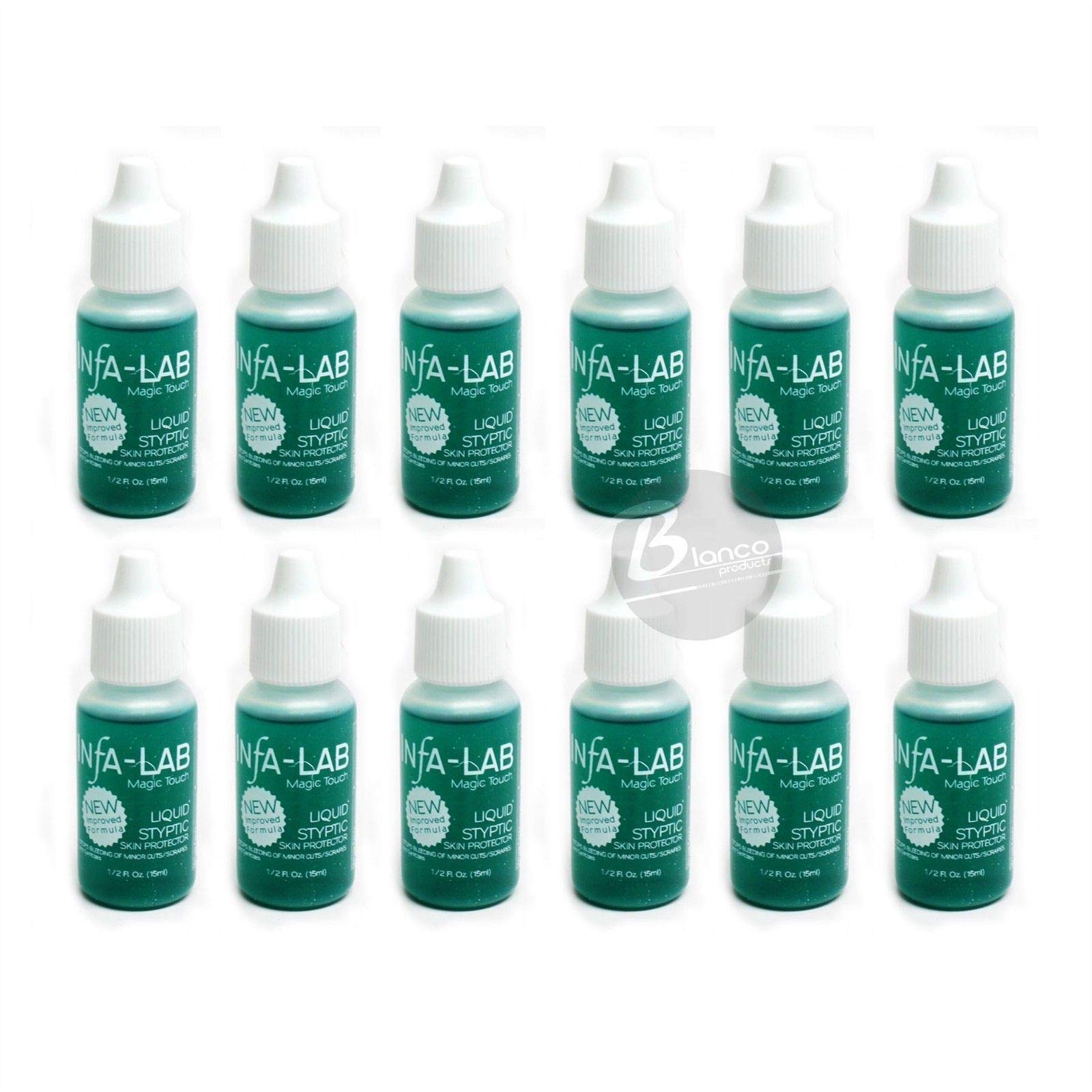 Infa-Lab MAGIC TOUCH Liquid Styptic 12 Skin Protector Stop Bleeding InfaLab Nail by Infalab
