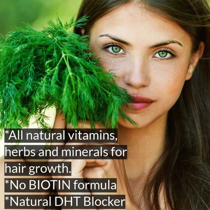 DrFormulas Original DHT Blocker Without Biotin | Hair Growth Supplement Pills for Women and Men, 45 Day Supply