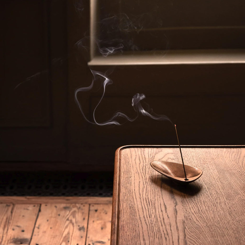 Aesop Kagerou Aromatique Incense Sticks | Earthy & Smoky Aroma of Vetiver and Sandalwood | 33 Sticks, 30-Min Burn Time | Includes Kanuma Pumice Holder | Vegan, No Synthetic Fragrance