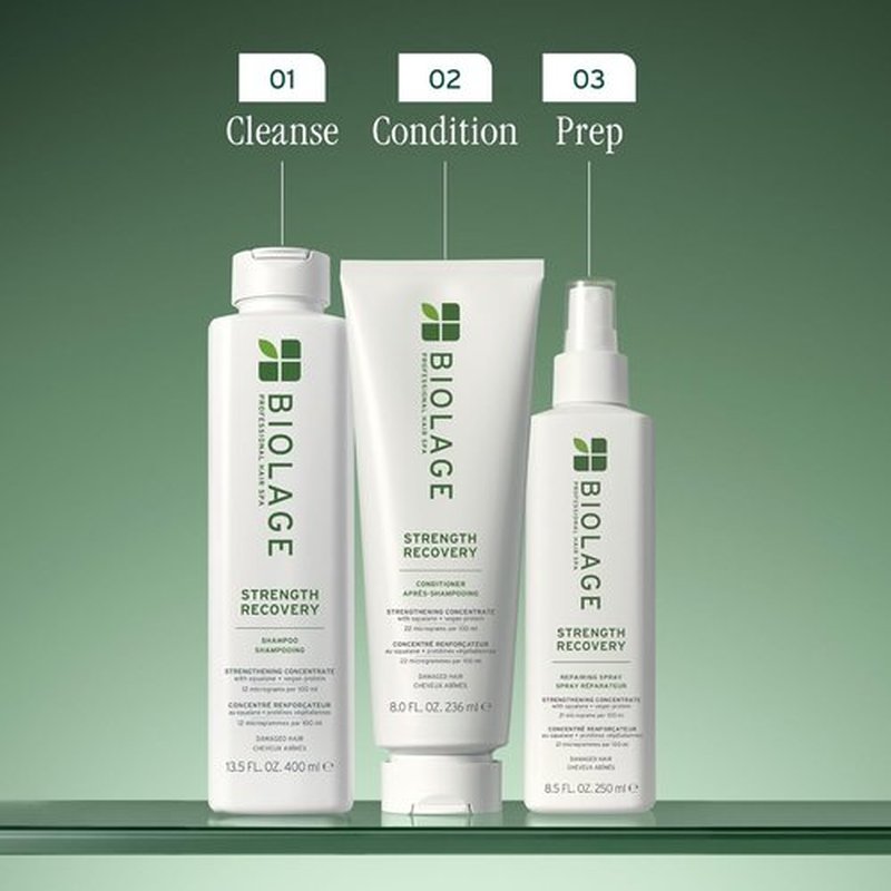 Biolage Strength Recovery Spray - Leave-In Treatment for Damaged Hair, Heat Protectant & Detangler