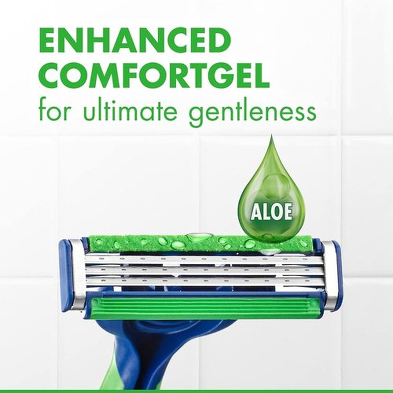 Gillette Sensor3 Sensitive Men's Disposable Razors - Comfort & Precision | Pack of 4