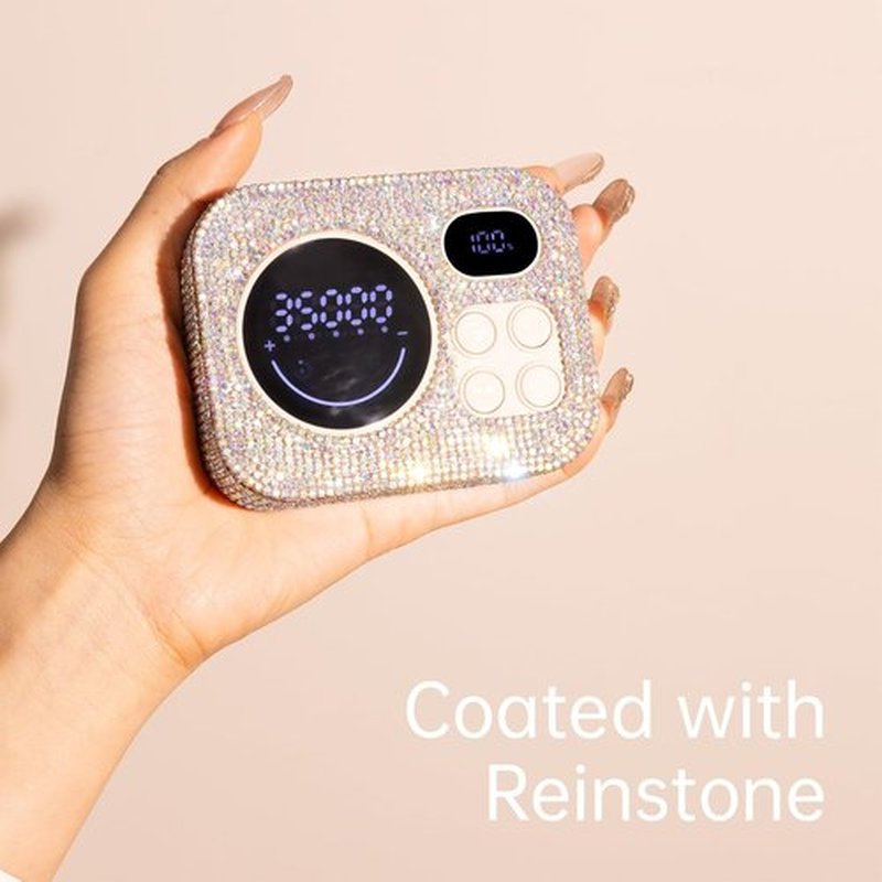MYPAWEE Professional Rechargeable Nail Drill 35000 RPM, Diamond Glitter Electric Nail File for Shaping, Removing & Polishing Gel Nails, Portable & Easy to Use, Ideal for Home & Salon Manicure Pedicure
