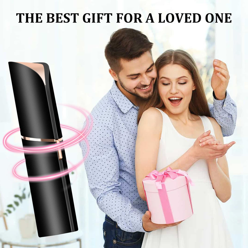 Facial Hair Removal for Women, Portable Painless Hair Remover Device, Rechargeable, with 2 Replacement Heads, for Face, Upper Lip and Chin
