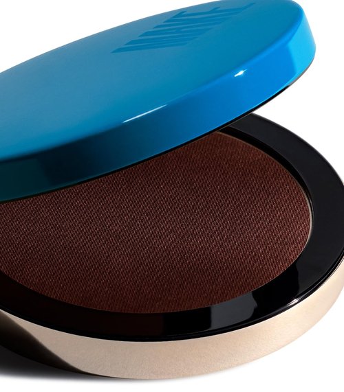 MAKE Beauty Bronzer Powder - Matte Microsuede Contour for Deep to Dark Skin | Buildable, Long-Lasting Color in Zodiac Shade