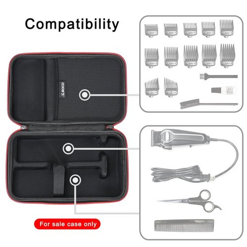 RLSOCO Hard Case for Wahl USA Elite Pro Corded Home Haircut & Grooming Kit & Wahl Power Pro/USA Clipper Pet-Pro/USA Lithium Ion Pro/USA Quiet Pro/USA Pro-Grip Dog Grooming Kit (Case Only)