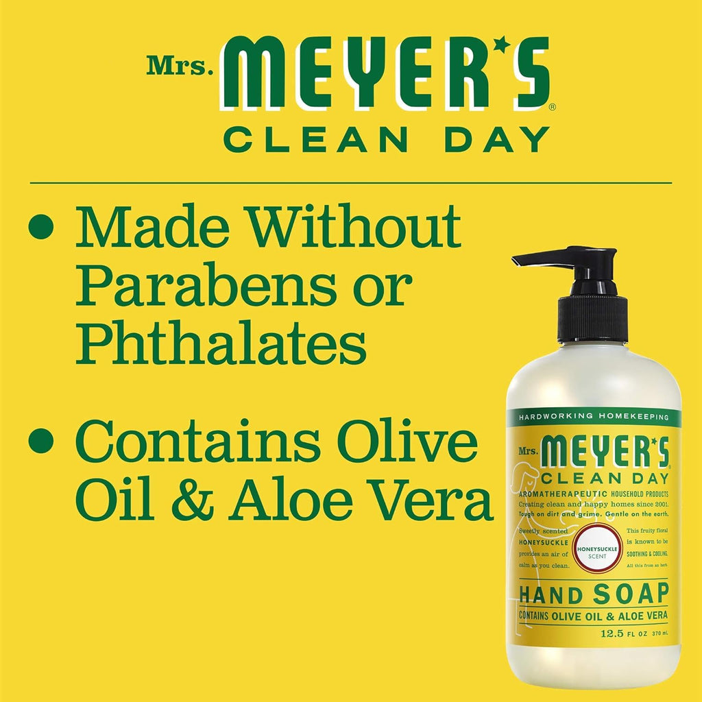 Mrs. MEYER'S Liquid Hand Soap Variety Pack Honeysuckle and Rain Water 12.5 fl oz. 2 ct.