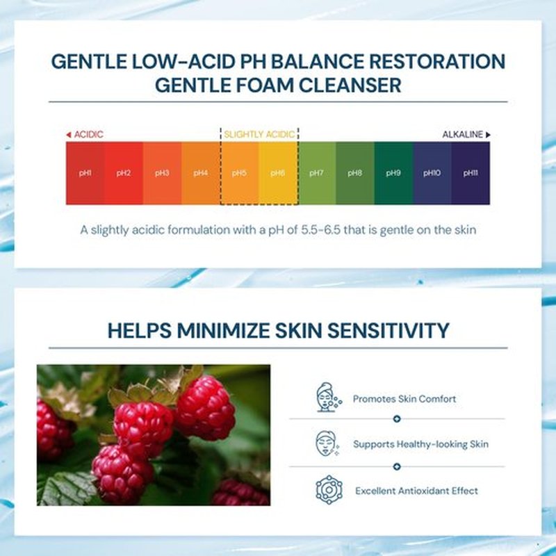 A MAR DA 24/7 Revival Foam Cleanser 120ml – Low-pH Face Wash for Sensitive Skin with Resurrection Plant, Hyaluronic Complex & Coconut-Derived Surfactants