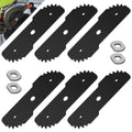 WHMYZHL (6 Pack) EB-007 7-1/2" Edge Hog Heavy Compatible with Black Decker LE750 LE710 LE760FF LE760/Craftsman CMEED400 String Trimmer/Edger, Duty Edger Replacement Blades - with 4-Wear Indicators