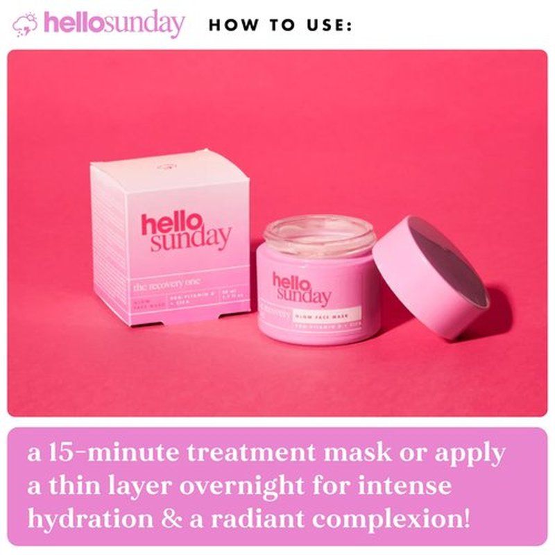 Hello Sunday The Recovery One Glow Face Mask for Unisex - 1.7 oz Mask