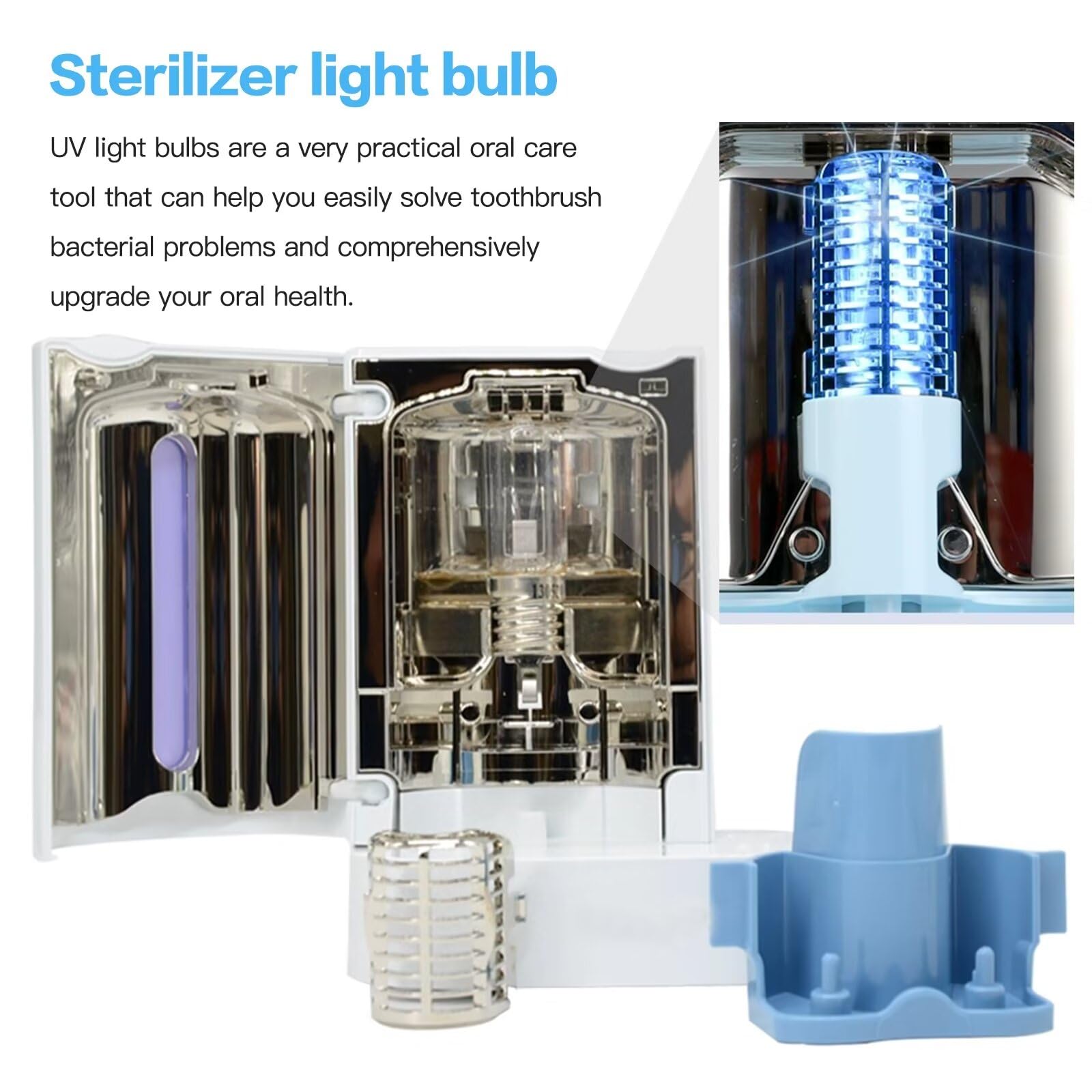 HX6160/D HX6150 HX6160 Replacement Bulb Compatible for Philips Sonicare 423502504290, 423502504291, 423509004221, 423509001561 Models