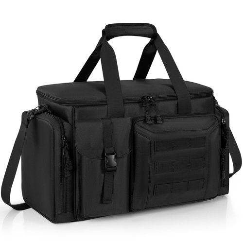 LASUK Barber Hairdresser Bag Supplies Bag with Adjustable Dividers, Barber Tools Storage Hair Clipper Case Organizer for Scissors Clippers Trimmers & Haircut Kits, Barber Travel Case
