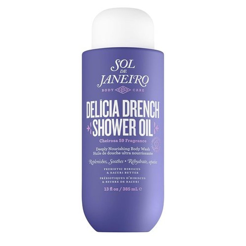 Sol de Janeiro Delicia Drench Shower Oil - Deeply Nourishing Body Wash for Radiant Skin