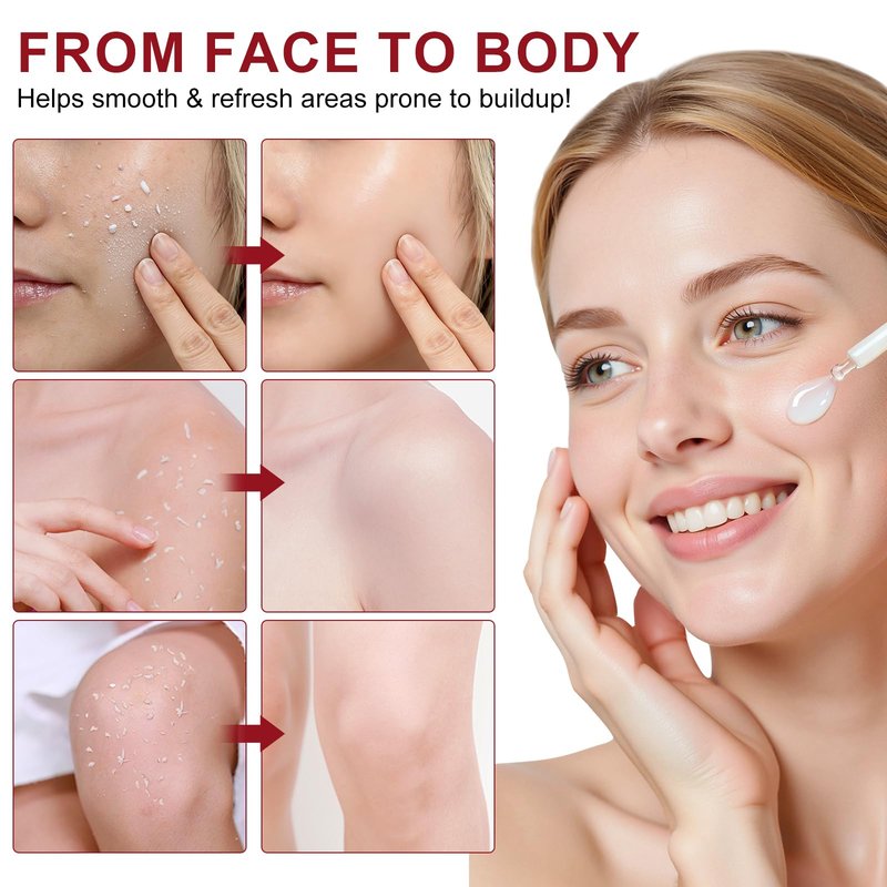 Peel Shot Glow Rice Peeling Ampoule,Gentle Black & White Rice Exfoliating Face Serum for Face & Body, Shrink Pores & Deeply Hydrating For All Skin Types